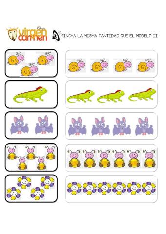 Selecciona la misma cantidad que el modelo