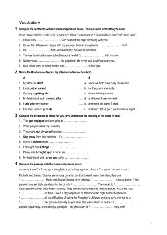 Relationship vocabulary