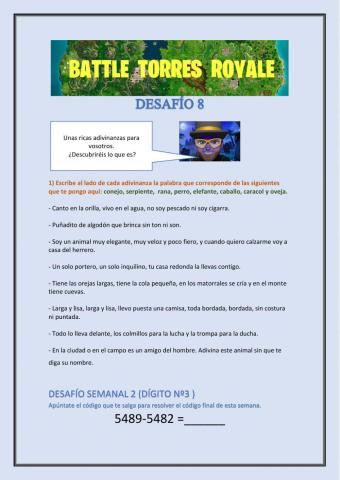 Desafío 8 (Battle Torres Royale)