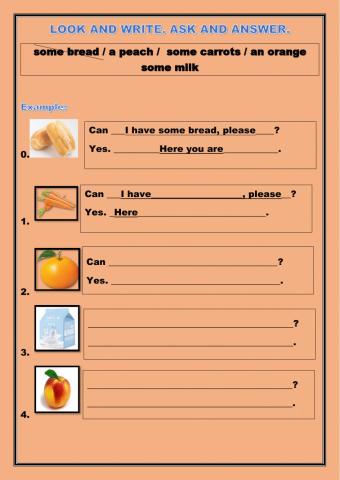 Look, read and complete