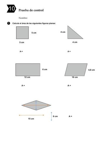 Área de figuras planas