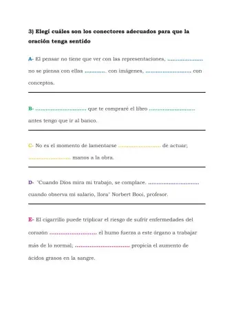 Conectores textuales 3