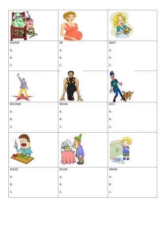 Irregular verbs part 1