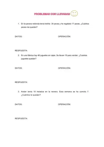 Problemas con llevadas