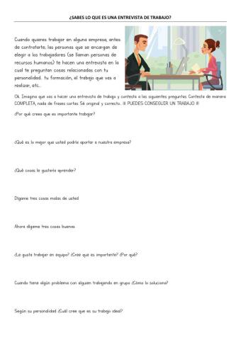 Entrevista de trabajo