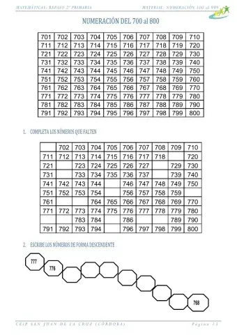 Actividades-numeración-700 al 800