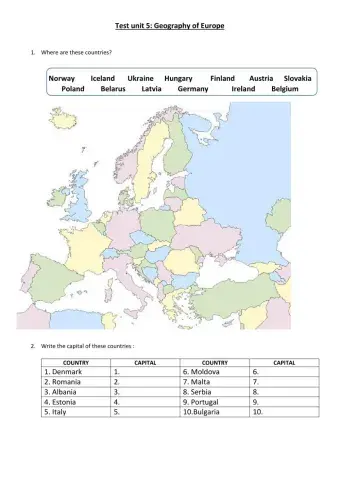 Geography of Europe