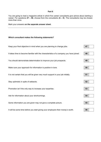 Multiple Matching: Careers