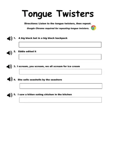 Tongue Twisters