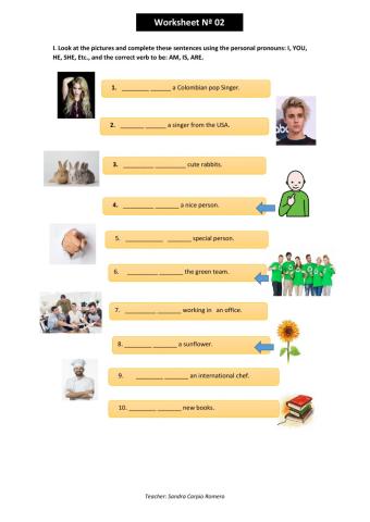 Verb to be , personal pronouns