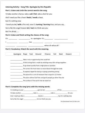 Apologize - One Republic (too late)2