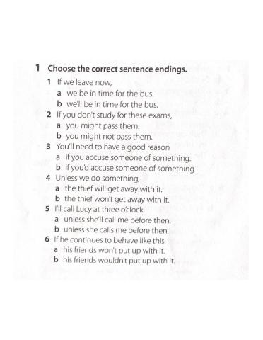 Conditional clause and crime voc