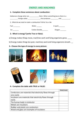Energy and simple machines