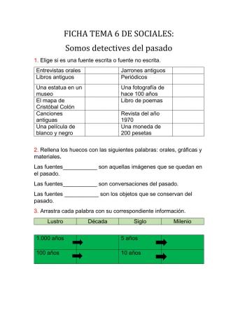 Tema 6 de sociales