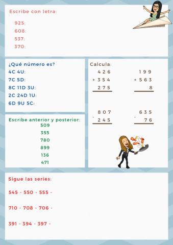 Ficha de matemáticas