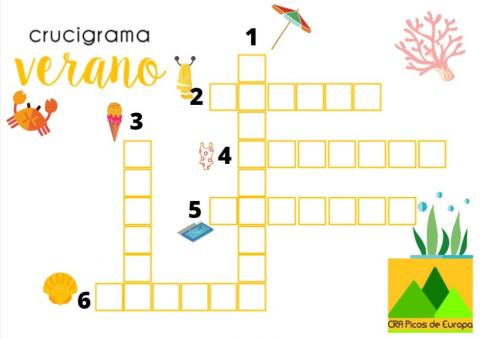 Crucigrama Verano