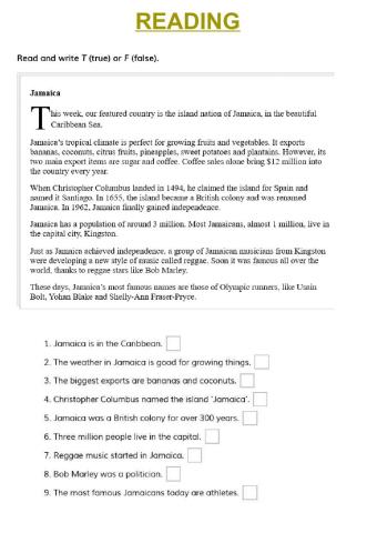 READING 6º, u3 new tiger