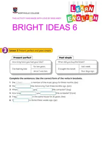 Present Perfect vs past simple