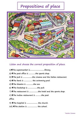 Prepositions of Place