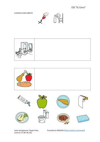 Cada objeto a su lugar
