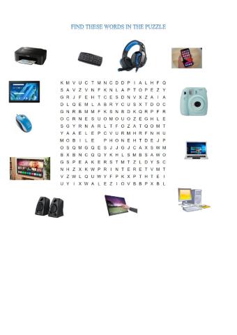 Technology Word Puzzle