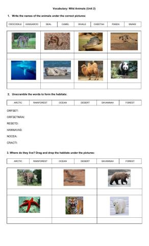 Wild Animal Habitats