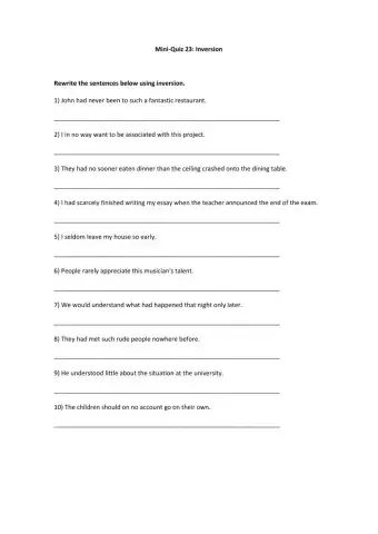 Grammar Videos Mini Quiz 23