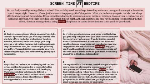 Screen Time at Bedtime