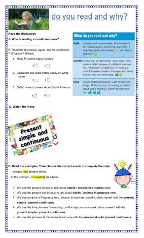 Present Simple vs Present Continuous