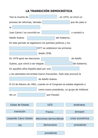 La transición democrática