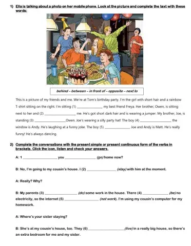 Describing a picture