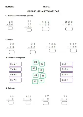 Repaso 3º trimestre