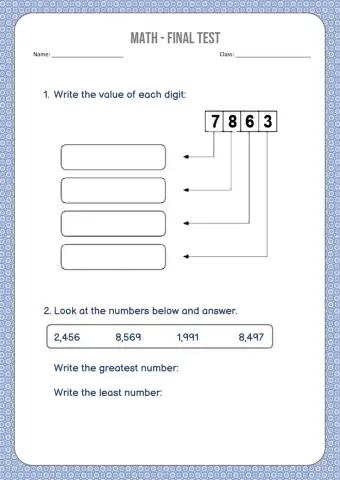 Math Final Test Part 1