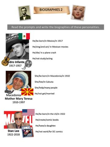 Biographies 2:Simple Past