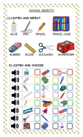 School objects