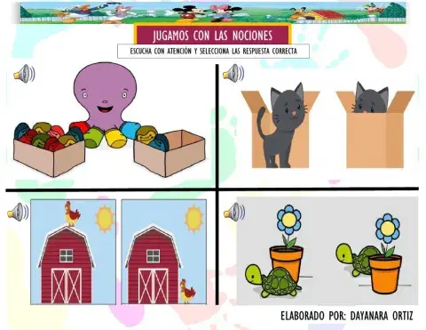 Jugamos con las nociones