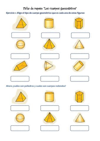 Repaso -Los cuerpos geométricos-