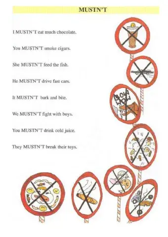 Unit 17. must-mustn't