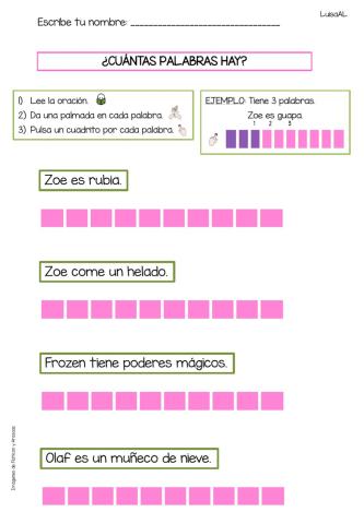 Discriminación visual palabras 1