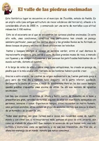 El valle de las piedras encimadas