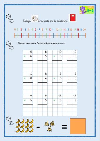 Sumas y restas hasta 20