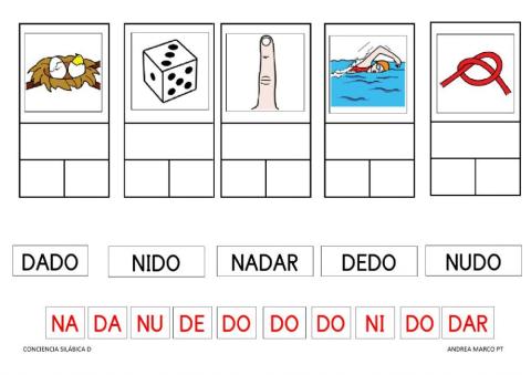 Conciencia silábica de la letra D