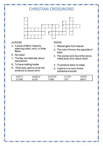 Christian crossword