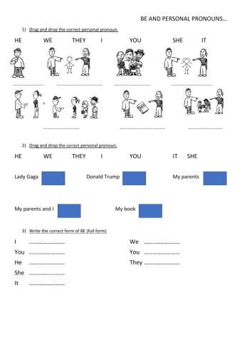 Be and personal pronouns