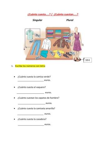 ¿Cuánto cuesta...?