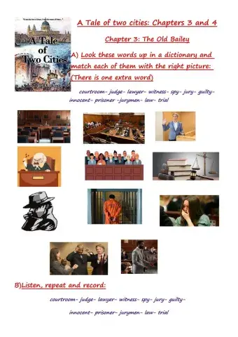 A Tale of Two  Cities Chapters 3 and 4