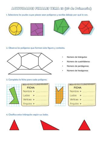 Actividades finales tema15 (3º de Primaria)