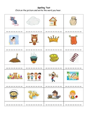 Spelling Test - June 08-12 B