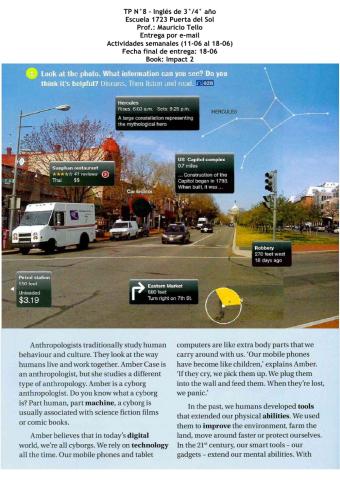 Unit3 Vocabulary and Speaking TP8: 3rd 4th year