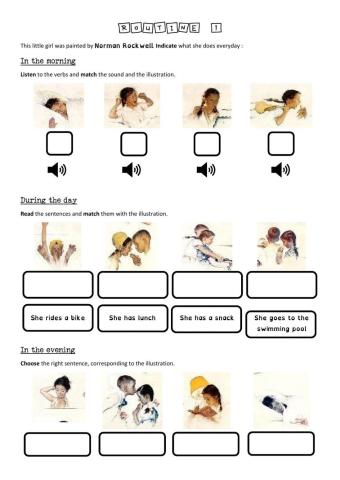 Routines 1 and 2 - The life of a little girl - boy